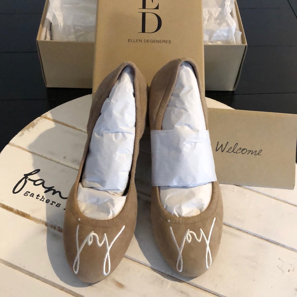 New Ellen Degeneres Langston Ballet Flats, Size 7